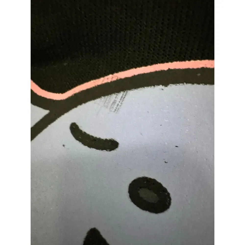 SANRIO KUROMI Hoodie NEW Double Graphic Kangaroo Pocket Black Size M - Picture 5 of 11